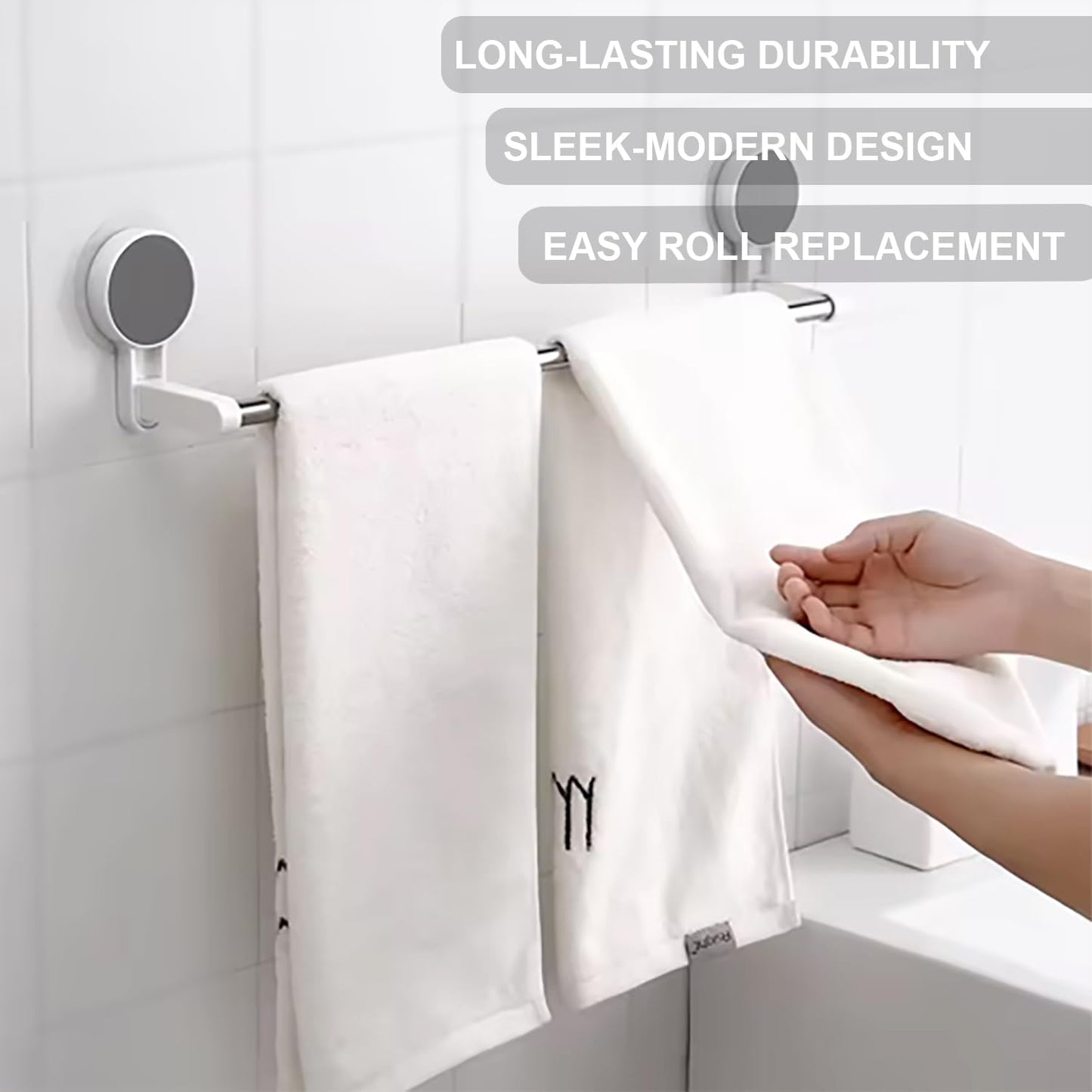 Wall Mounted Self Adhesive Magic Sticker Towel Holder