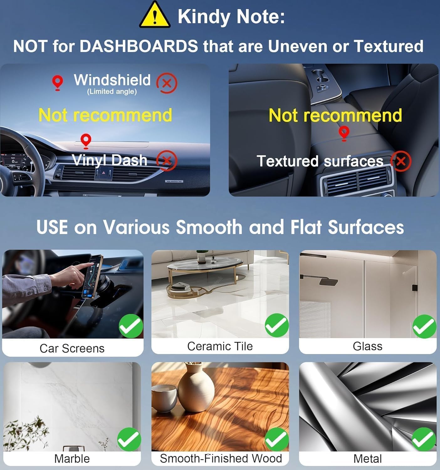 Vaccum Magnetic Phone Holder Stand