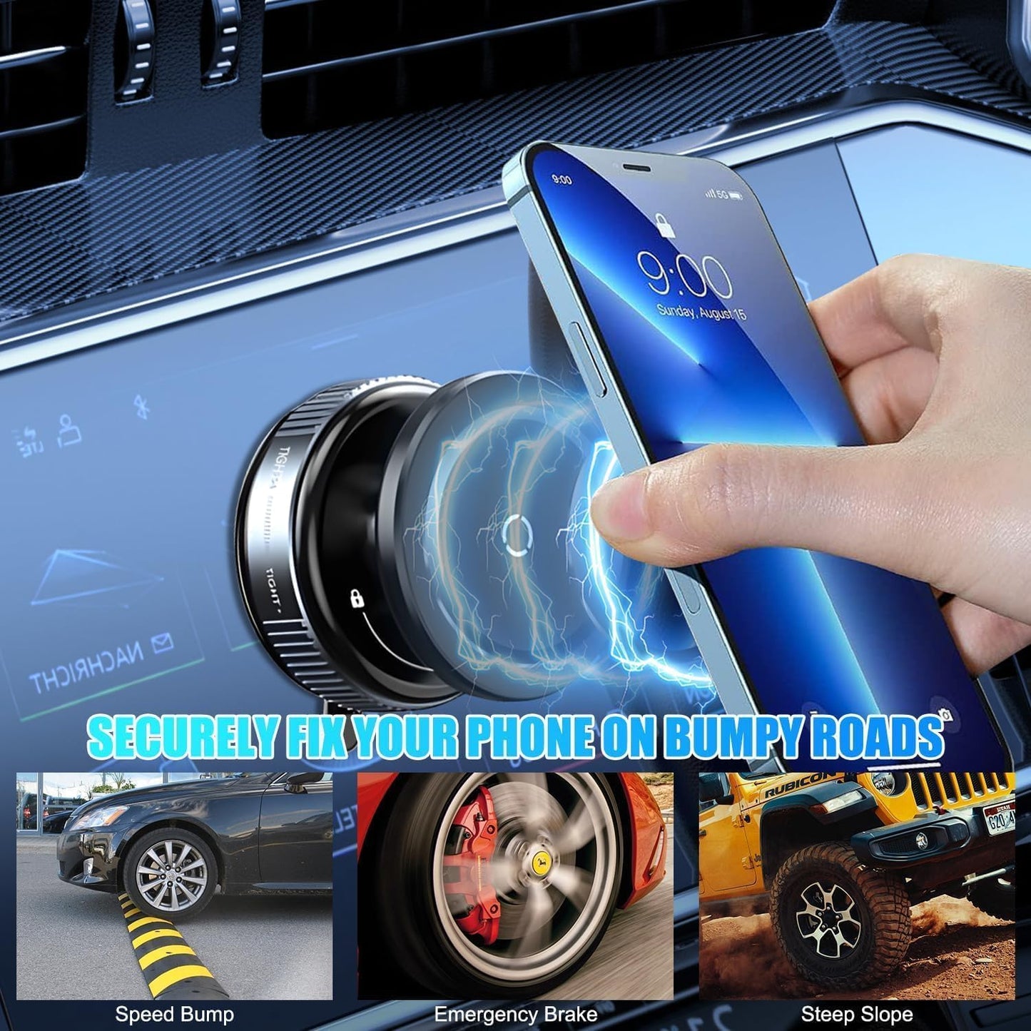 Vaccum Magnetic Phone Holder Stand