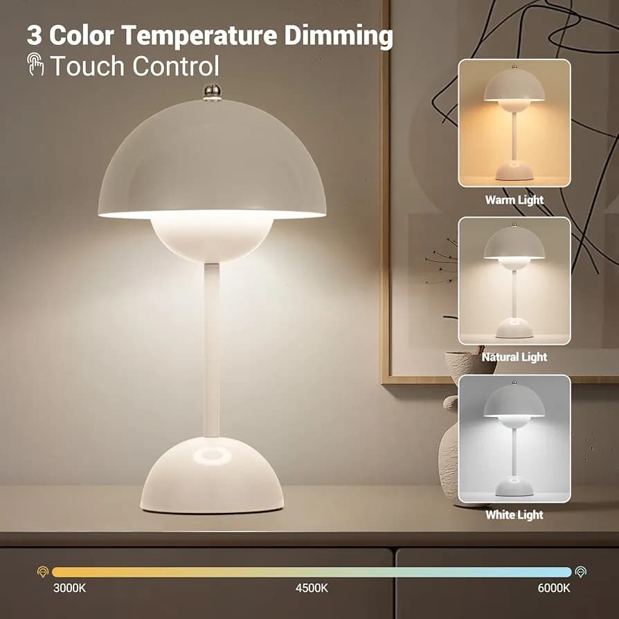 Mushroom table lamp