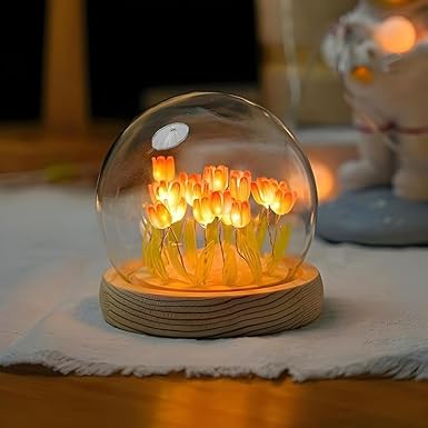 3D Flower crystal lamp