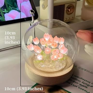 3D Flower crystal lamp