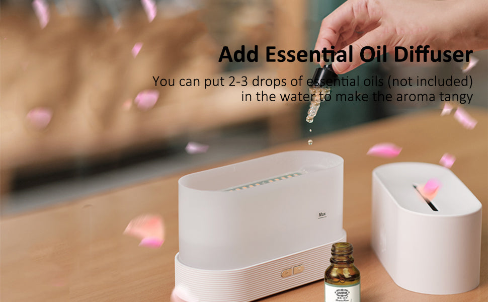 Flame light quite mist humidifier