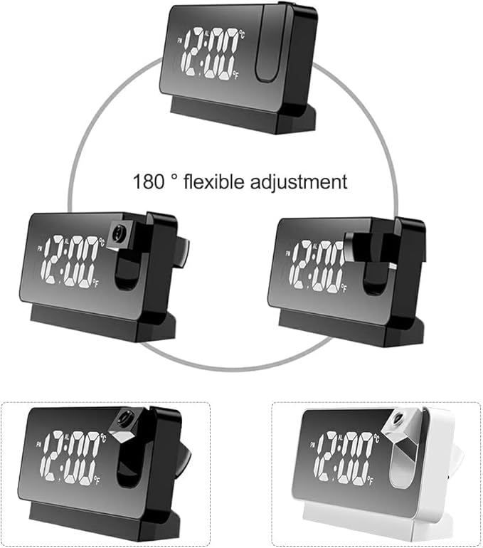 Projection digital alarm clock