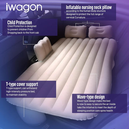Car Inflatable Bed with Pump