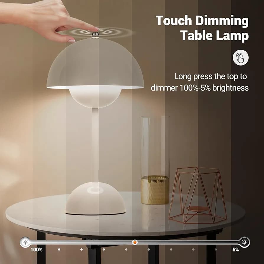 Mushroom table lamp
