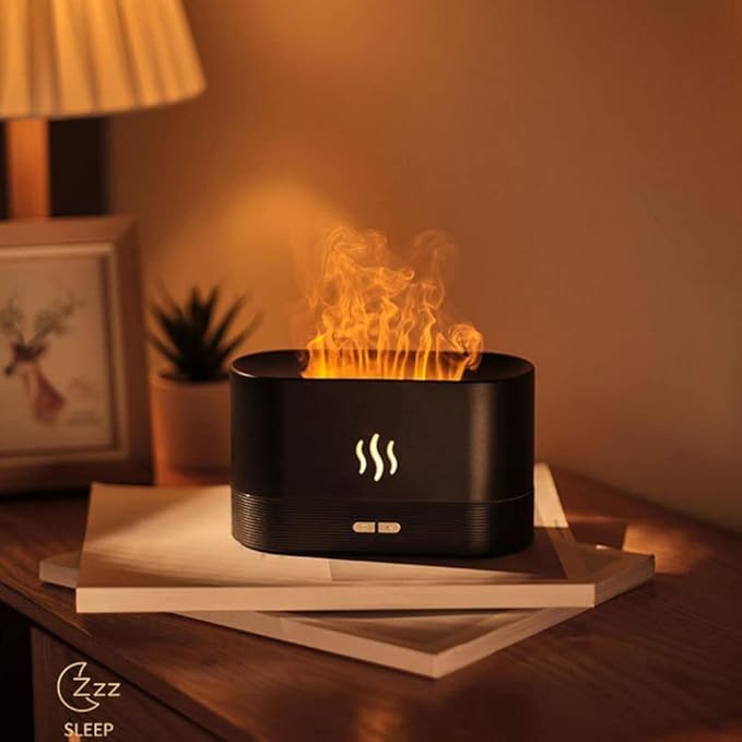 Flame light quite mist humidifier