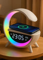 G-shape led lamp wireless charger & bluetooth speaker