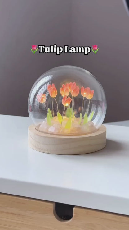 3D Flower crystal lamp