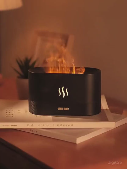 Flame light quite mist humidifier