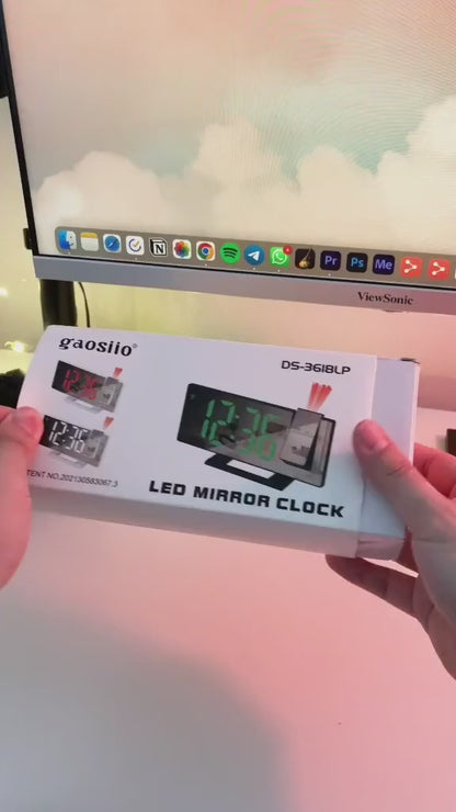Projection digital alarm clock